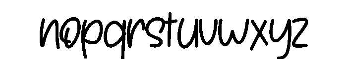 Ginny Font LOWERCASE