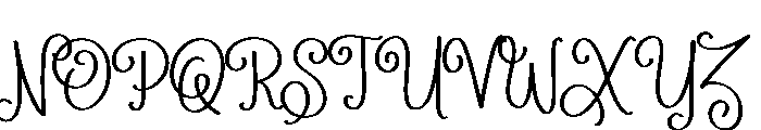 Ginoline Font UPPERCASE