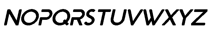 Ginzha Bold Italic Font UPPERCASE