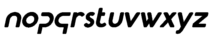 Ginzha Bold Italic Font LOWERCASE
