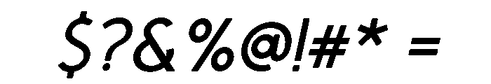 Ginzha Italic Font OTHER CHARS