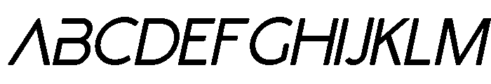 Ginzha Italic Font UPPERCASE