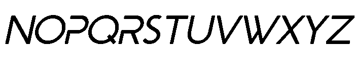 Ginzha Italic Font UPPERCASE