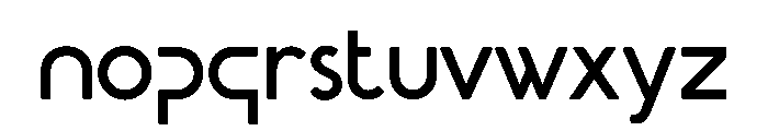 Ginzha Regular Font LOWERCASE