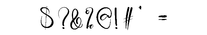 Giovani Writing Font OTHER CHARS