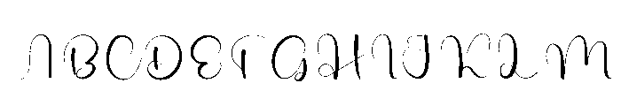 Giovani Writing Font UPPERCASE