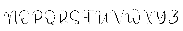 Giovani Writing Font UPPERCASE