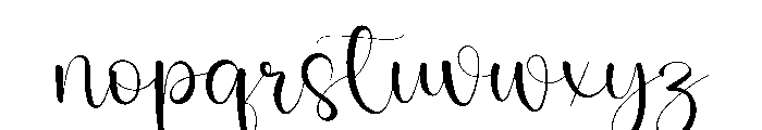 Giovani Writing Font LOWERCASE