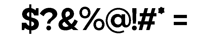 Giproda Extra Bold Font OTHER CHARS