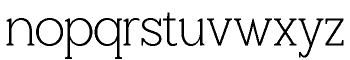 Giproda Extra Light Font LOWERCASE