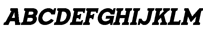 Giproda Italic Black Font UPPERCASE
