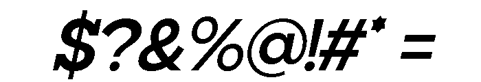 Giproda Italic Bold Font OTHER CHARS