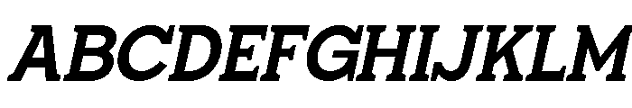 Giproda Italic Bold Font UPPERCASE