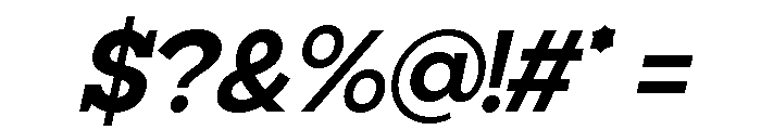 Giproda Italic Extra Bold Font OTHER CHARS