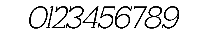 Giproda Italic Extra Light Font OTHER CHARS