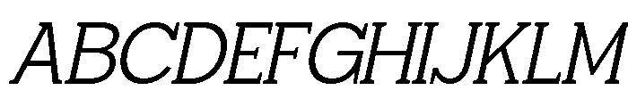 Giproda Italic Light Font UPPERCASE