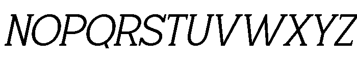 Giproda Italic Light Font UPPERCASE