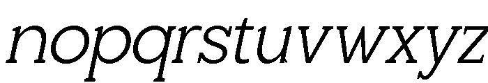 Giproda Italic Light Font LOWERCASE