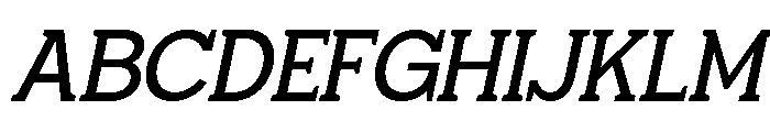 Giproda Italic Medium Font UPPERCASE