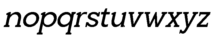 Giproda Italic Medium Font LOWERCASE
