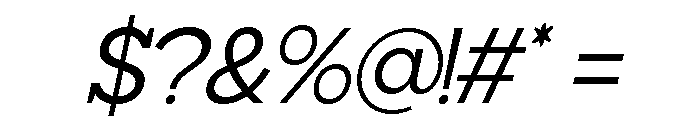 Giproda Italic Regular Font OTHER CHARS