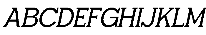 Giproda Italic Regular Font UPPERCASE