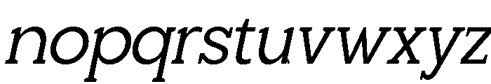 Giproda Italic Regular Font LOWERCASE