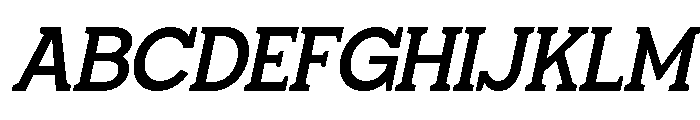 Giproda Italic Semi Bold Font UPPERCASE