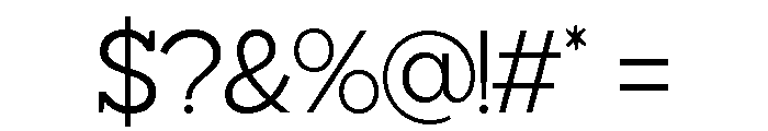 Giproda Light Font OTHER CHARS