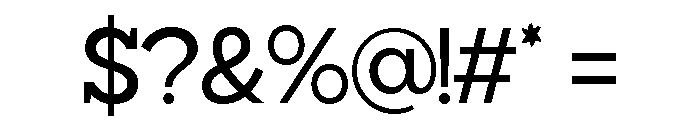 Giproda Medium Font OTHER CHARS
