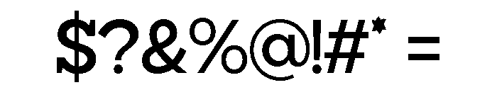 Giproda Semi Bold Font OTHER CHARS