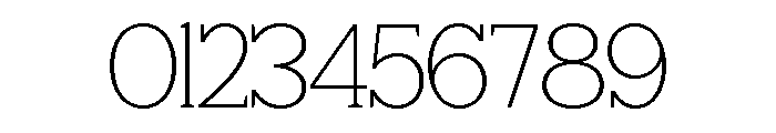 Giproda Thin Font OTHER CHARS