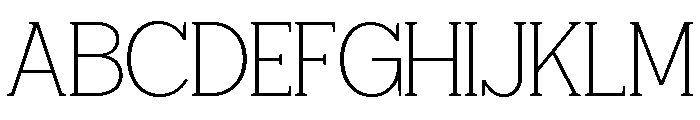 Giproda Thin Font UPPERCASE