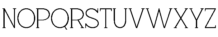 Giproda Thin Font UPPERCASE