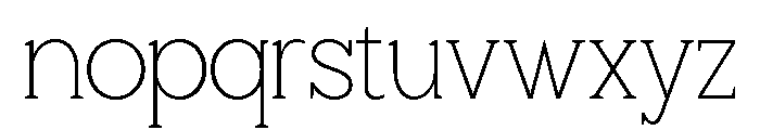 Giproda Thin Font LOWERCASE