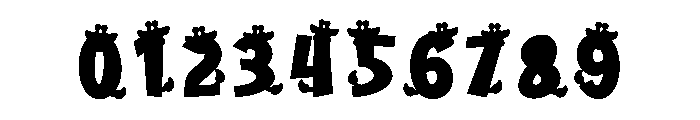 Giraffe Print Font OTHER CHARS