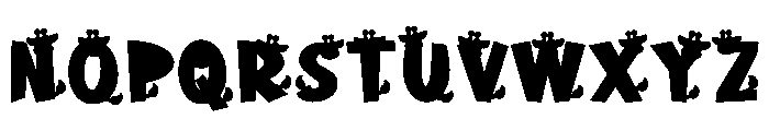 Giraffe Print Font UPPERCASE