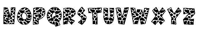 Giraffe Texture Regular Font UPPERCASE