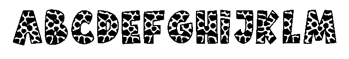 Giraffe Texture Regular FONT