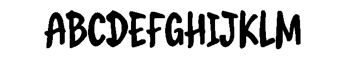 Giraffy Pop Font UPPERCASE