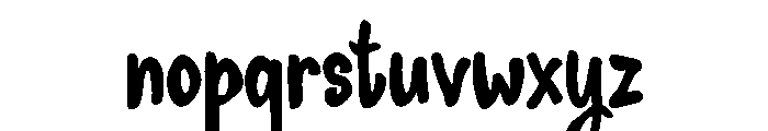 Giraffy Pop Font LOWERCASE