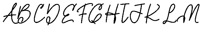 Girlbaby Font UPPERCASE