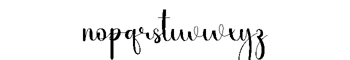 Girldate Cinematica Font LOWERCASE