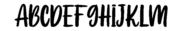 Girls Dreams Bold Font UPPERCASE