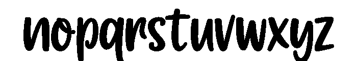 Girls Dreams Bold Font LOWERCASE