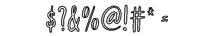 Girls Dreams Line Font OTHER CHARS