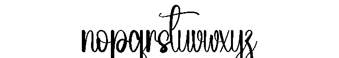 Girls February Font LOWERCASE