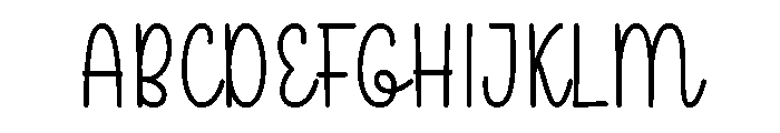 Girls Hands Font UPPERCASE