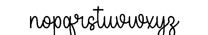 Girls Hands Font LOWERCASE
