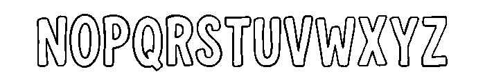 Girlsdayout Fiesta Outline Reg Font LOWERCASE